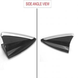 Decorative/Dummy Shark Fin Shaped Car Antenna Black & Silver